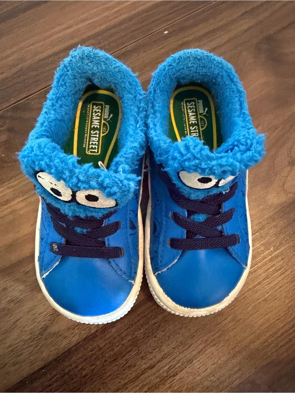 Puma Sesame Street Cookie Monster Blue Toddler Sneakers